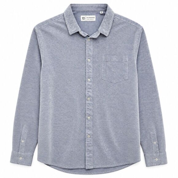 7 Diamonds Other - 7 Diamonds Men's 4 Way Stretch Oxford Button Down Shirt Blue XL